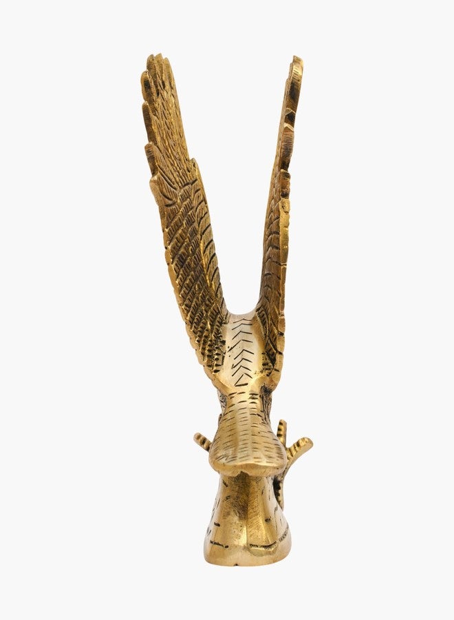TREE MAISON CORONATING HOMES Vastu Brass Flying Eagle Statue Sculpture Decorative Garuda Statue for Home Decor | Handcrafted Showpiece | Vastu Gift Item | 5 X 8 X 15 CM | 550 Gram Approx | Pack of 1 - Image 4